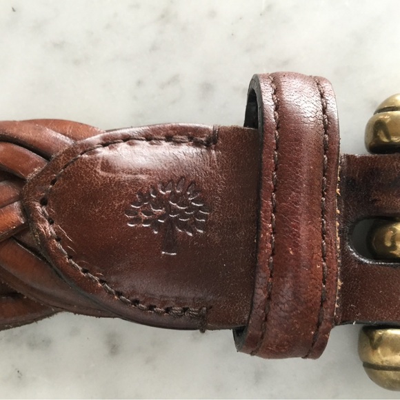 Vintage Mulberry woven belt size 26, brown - Picture 7 of 8